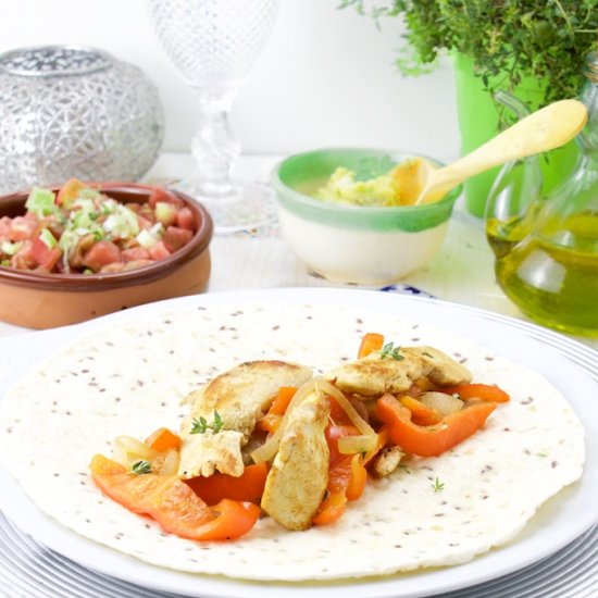 Mediterranean Chicken Fajitas