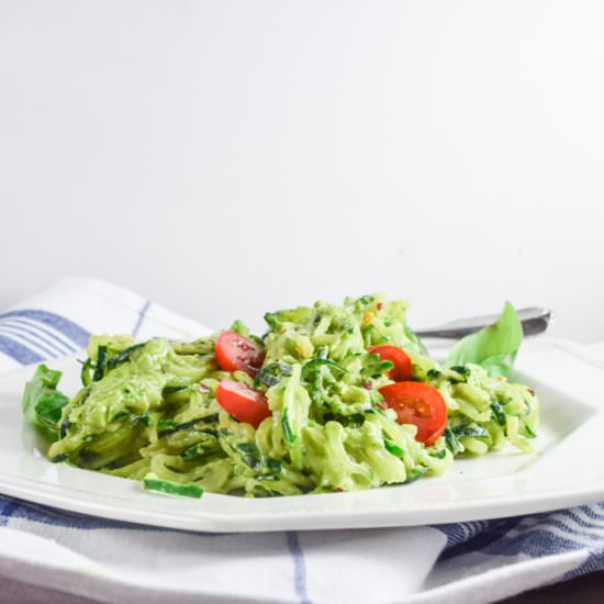 Avocado Pesto Zoodles