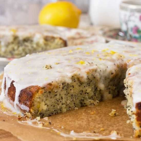 Lemon Poppy Seed Drizzle Cake