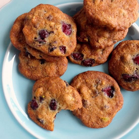 Pistachio Cherry Cookies