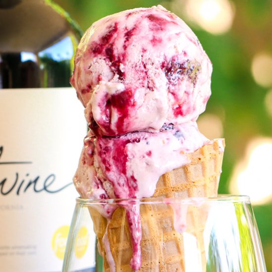 Triple Berry Sangria Ice Cream