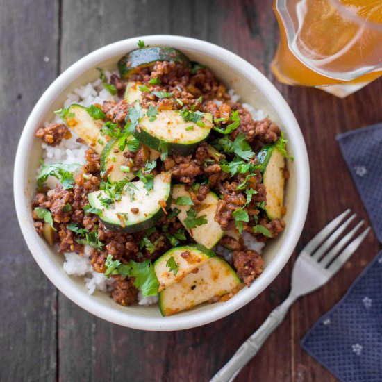 Zucchini Beef Skillet Recipe