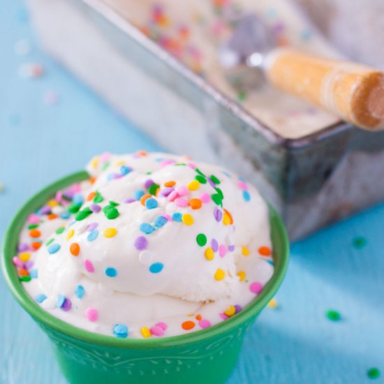 Cake Batter Ice Cream Recipe