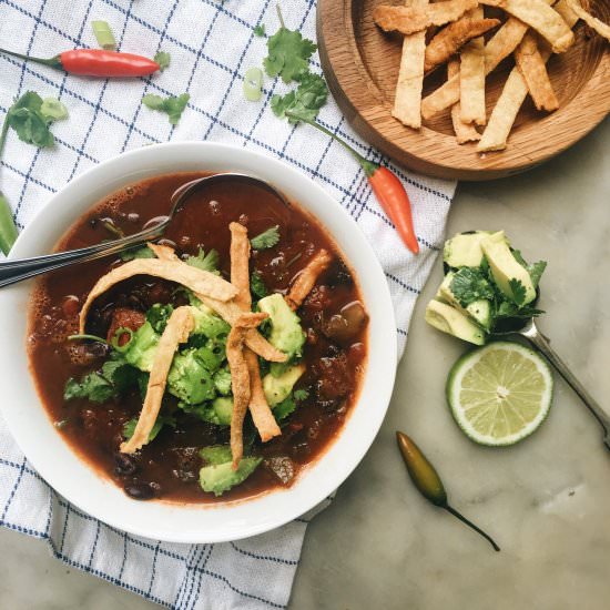 Mexican Tomato Soup With Salsa