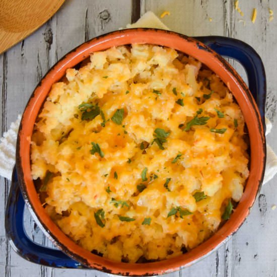 Cheesy Ranch Cauliflower Casserole