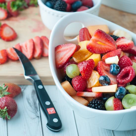 Grown–up Fruit Salad with Ice Wine