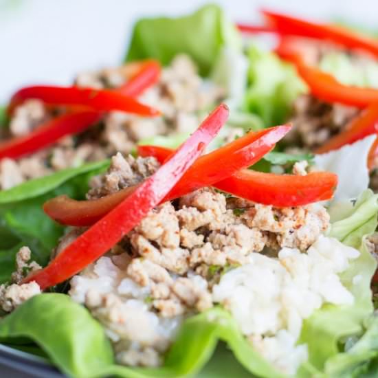 Herby Turkey Lettuce Wraps