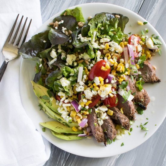 Grilled Chipotle Lime Steak Salad