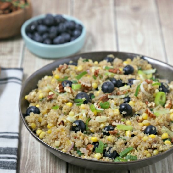 Quinoa Pilaf w/ Corn & Blueberries