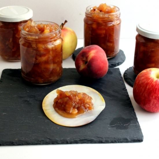 Apple-Peach Chutney