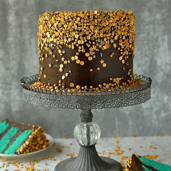 Chocolate & Vanilla Sprinkles Cake