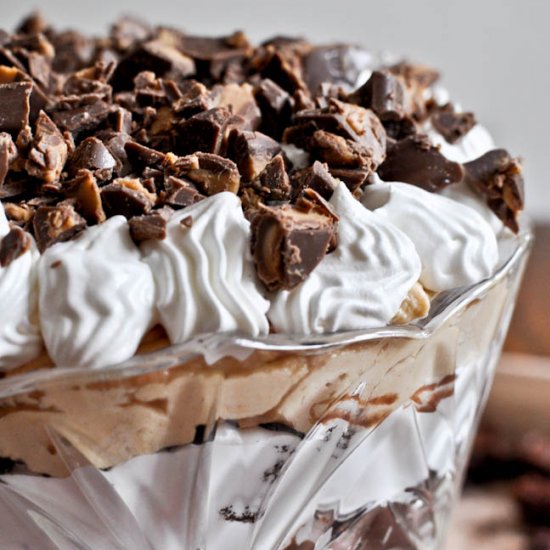 peanut butter fudge brownie trifle