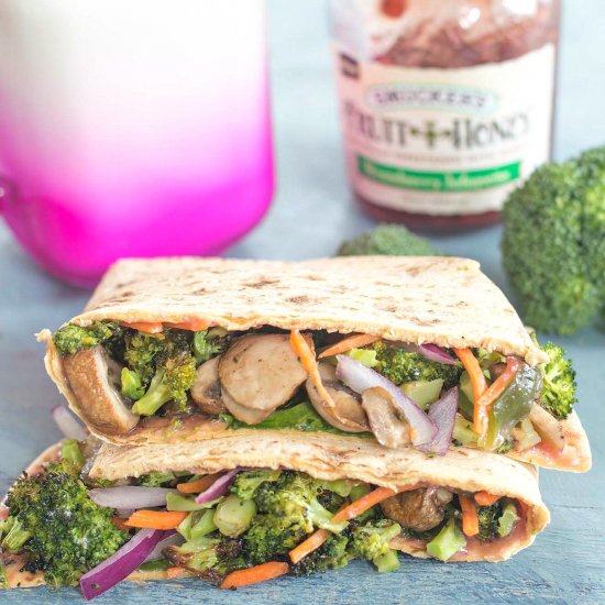 Veggie Flatbread Sandwich