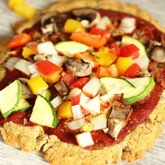 Summer Veggie Coconut Flour Pizza