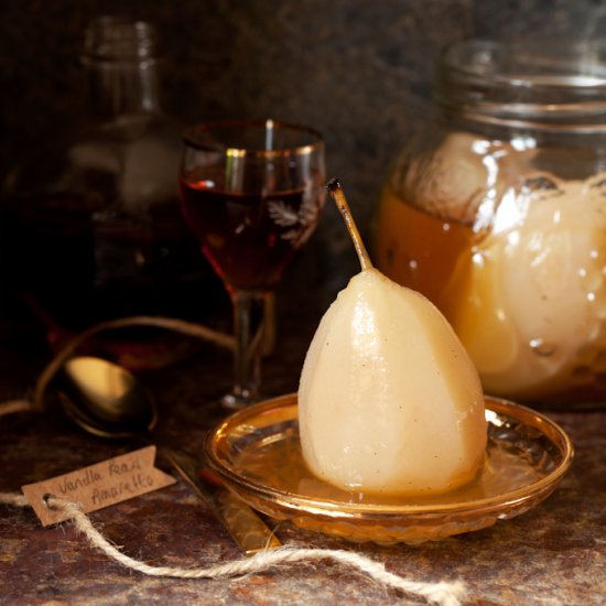 Amaretto Pears