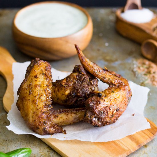 Jerk Seasoned Chicken Wings