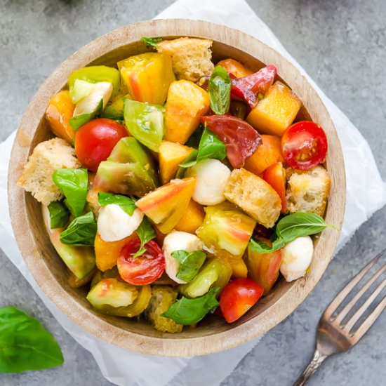 Heirloom Tomato & Peach Panzanella