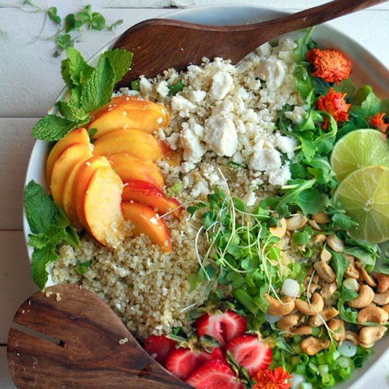 Peach & Quinoa Salad