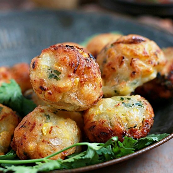 corn zucchinni fritters