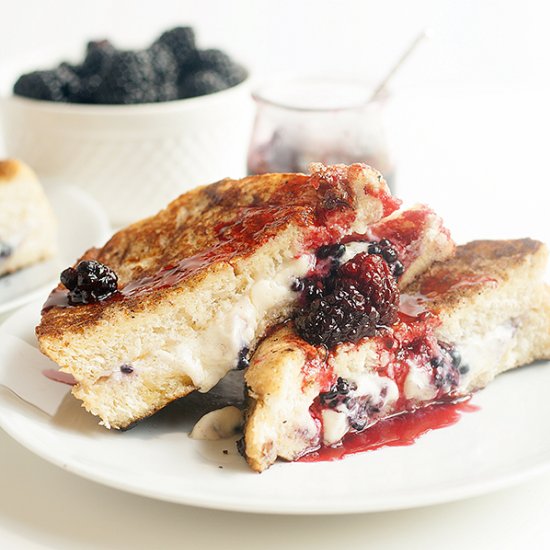 Mascarpone BlackBerry French Toast