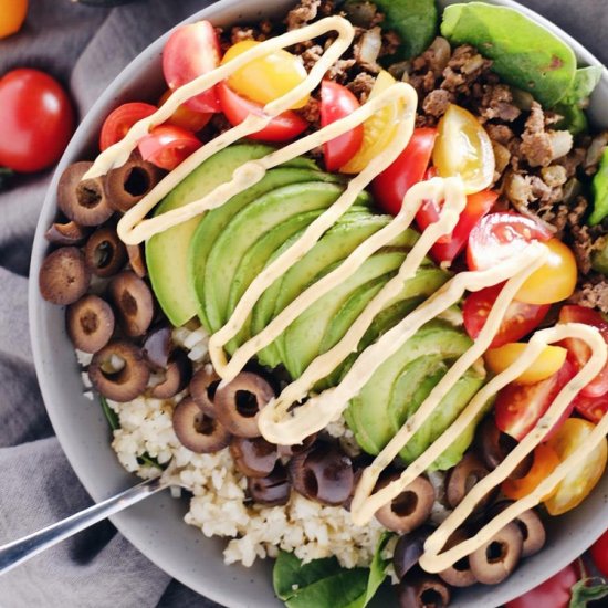 Ground Beef Taco Bowls