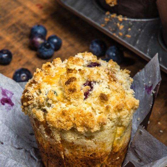 Over the Top Blueberry Muffins