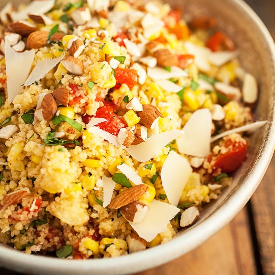 Couscous Veggie Basil Salad