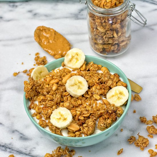 Homemade PB&J Granola