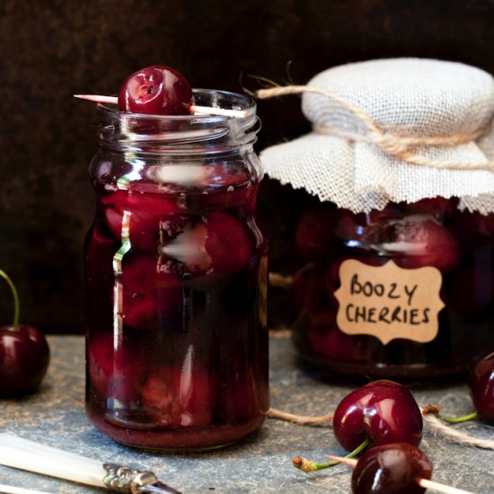 Cinnamon Bourbon Cherries