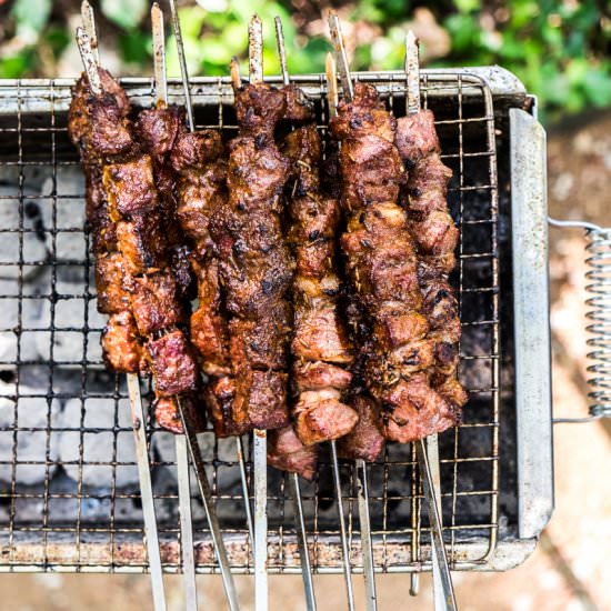 Xinjiang Lamb Skewers (新疆烤串, chuar)