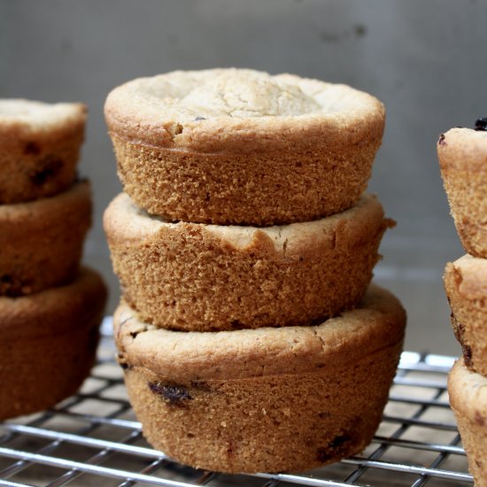 Blueberry Almond Muffins (gf, df)