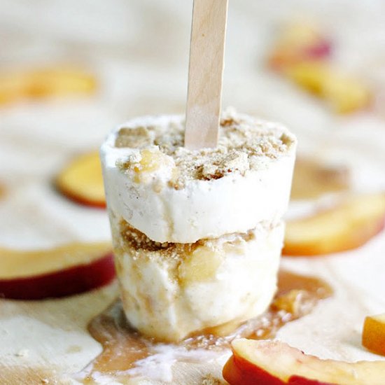 Peach Pie Popsicles