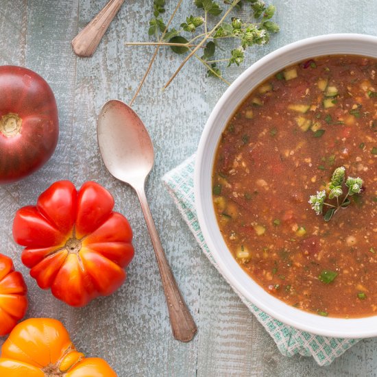 Summer Gazpacho Soup