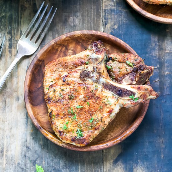 Dry Rubbed Pork Chops