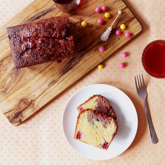 Raspberry & Lemon Syrup Cake