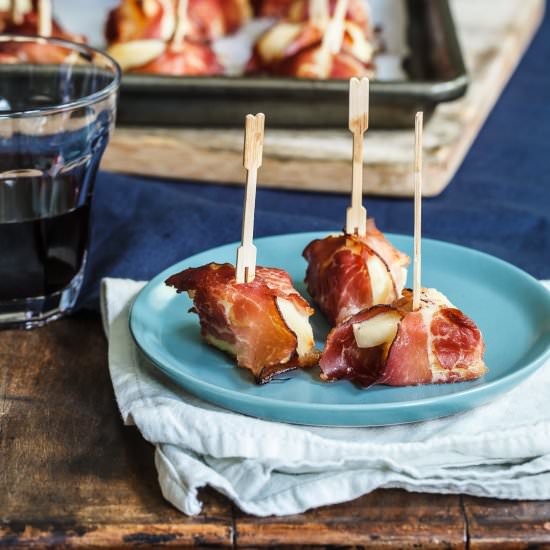 Prosciutto Halloumi-Pineapple Bites