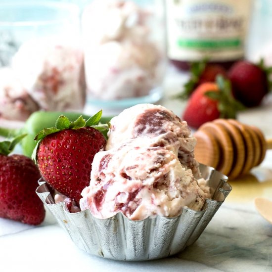 Strawberry Jalapeño Ice Cream