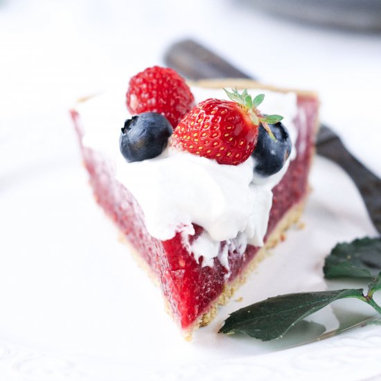 Gluten Free Raspberry Cream Pie