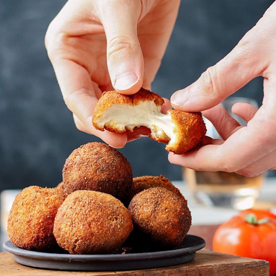 Vegan Fried Goat Cheese Balls