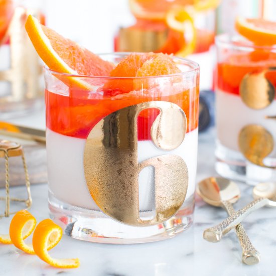 Aperol Spritz Panna Cotta