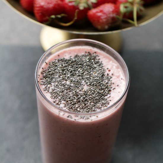 Chia Strawberry Protein Shake