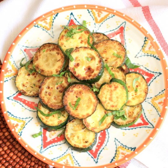 Grilled Lemon Garlic Zucchini