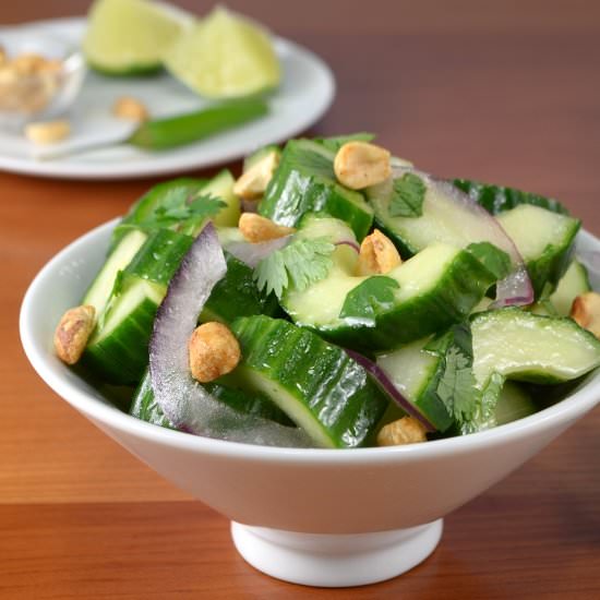 Thai Cucumber Salad with Peanuts