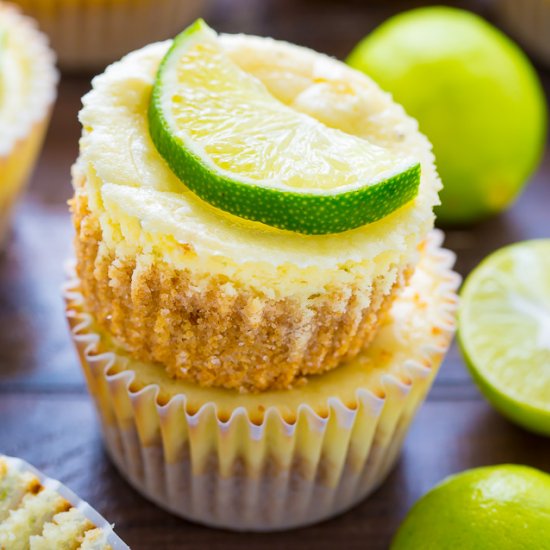 Mini Key Lime Cheesecakes