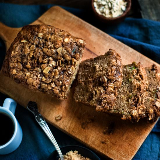 Zucchini Bread w/ Streusel Topping