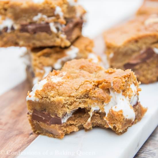 Cookie Butter Smores Bars