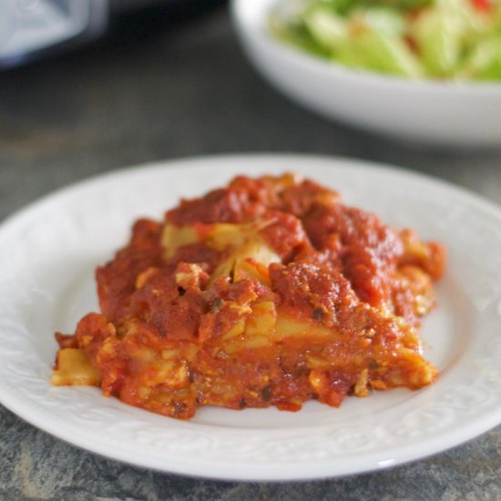 Slow Cooker Gluten Free Lasagna