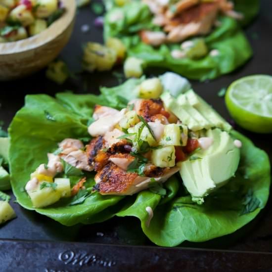 Southwestern Grilled Salmon Tacos