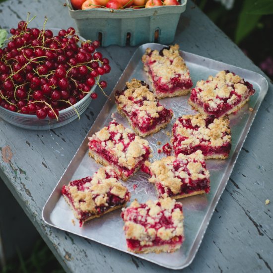 Red Currant Crumb Bars