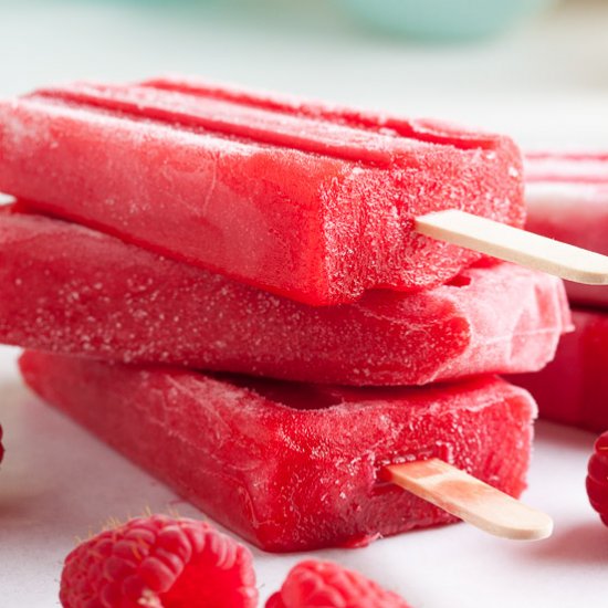 Raspberry Popsicles